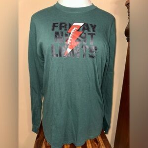 Port and Company Dark Green Long Sleeve Tee with Graphic